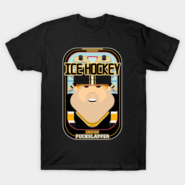 Ice Hockey Black and Yellow - Faceov Puckslapper - Josh version